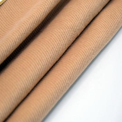 China Shaoxing Factory Shrink-Resistant 100% Polyester Heavy Rib Knit Fabric For Garments for sale