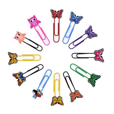 China Custom Wholesale Cool Running Characters Cartoon Rubber Bookmarks Butterflies / Soft PVC Bookmark For Business Gifts for sale