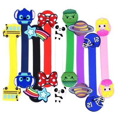 China Durable Cheap Colorful Cable Tie Wire Data Cable Earphone Winder Silicone Loop Leather Winding Clips for sale