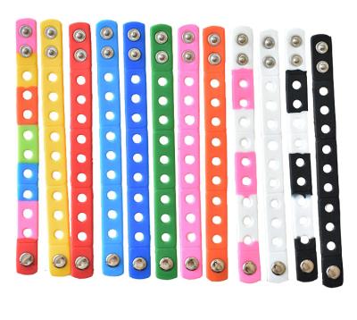 China Colorful Cheap Custom Claw Charm PVC Wristband Bracelets Bangles For Kids for sale