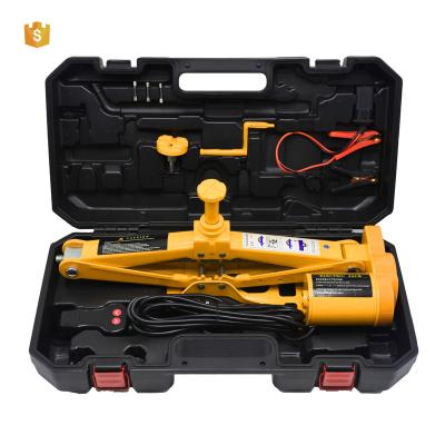 China Portable 12v Electric Scissor Jack With Box 5t Car Tire Jack Changing Offroad Jeep Car Jack for sale