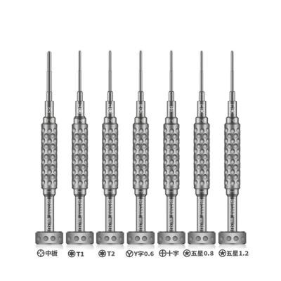 China 3D Screwdriver Drill Handle S2 Alloy Aluminum Head Tips Mobile Phone Repair Tools 7PCS/Set 3D for sale