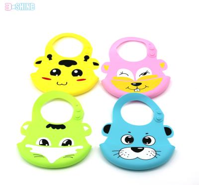 China Wholesale Antibacterial Waterproof Dog Silkscreen Printing Silicone Baby Bib for sale