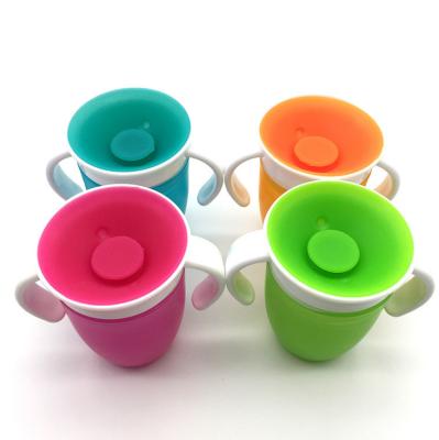 China BPA Free Newly Designed Custom Reusable BPA Free Silicone Toddler Cup Baby 360 for sale