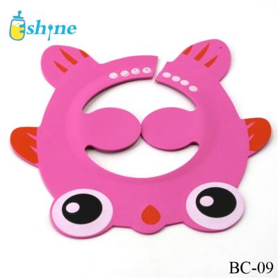 China High Quality Pink EVA Shampoo Cap Baby Kids Shampoo Bathing Shower Baby Soft Bath Cap for sale