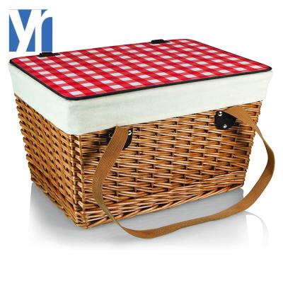 China Sustainable Handmade Wicker Picnic Basket Cheap YRMT Picnic Baskets 4 Person Picnic Basket for sale