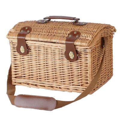 China YRMT Sustainable Cheap Picnic Basket Wicker Cooler Baskets With Lid for sale