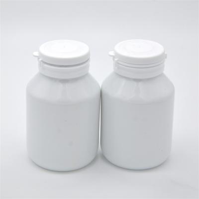 China Plastic Opaque White Pet Pill Capsule Medicine Pill Bottle Pharmaceutical Screw Cap for sale