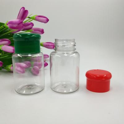 China Clear 100ml PET Stocked Plastic Salt And Pepper Grinder Bottle For Camping for sale