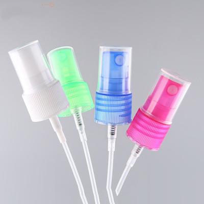 China Non Spill 24mm Closure Ribbed Fine Mist Sprayer Plastic Pump Head for sale