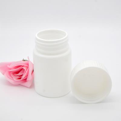 China White Opaque Plastic Medicine 100ml PE Wide Mouth Tablets Medicine Bottles for sale