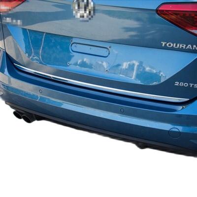 China Car NEW TOURAN 2017 Stretchable Accessory 2018 Sticker Stainless Steel Rear Door Tailgate Trims For VW TOURAN 2017 2018 for sale