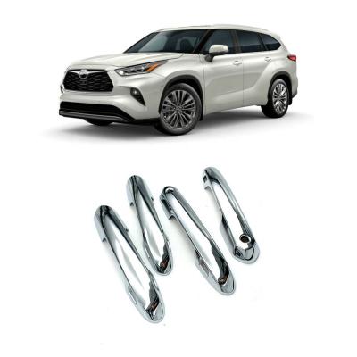 China NEW ABS Chrome Auto Installation Door Handle Trims Car Door Handle Cover Easy Handle Cover For Toyota Highlander 2020 -2021 for sale