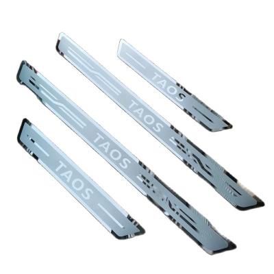 China Decoration+Protection Car Styling Stainless Steel Door Sill Pedal Scuff Plate For Volkswagen Taos 4pcs for sale