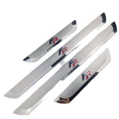 China Decoration+Protection Car Styling Accessories Stainless Steel Door Sill Scuff Plate Stickers Pedal Guard Welcome SEAT LEON ARONA ATECA IBIZA FR for sale