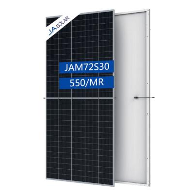 China Solar Power System Factory Wholesale Price JA Solar Panels Half Cell 11BB JA 550w 540w Photovaltical Panels for sale