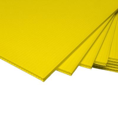 China PP Plastic Sheets Polypropylene Coroplast Plastic Sheets Sign Eco-friendly GUANYU Panel Corrugated Sheet Glossy Custom Size for sale