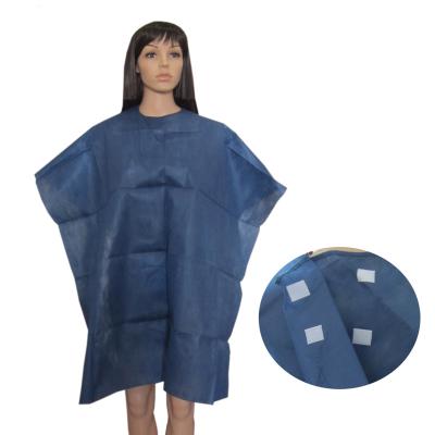 China With tie on or with stick closure disposable hair cutting cape with logo for sale