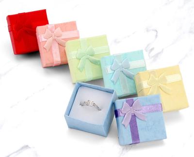 China Wholesale Small Jewelry Ring Simple Box Paper Packaging Jewelry Box for sale