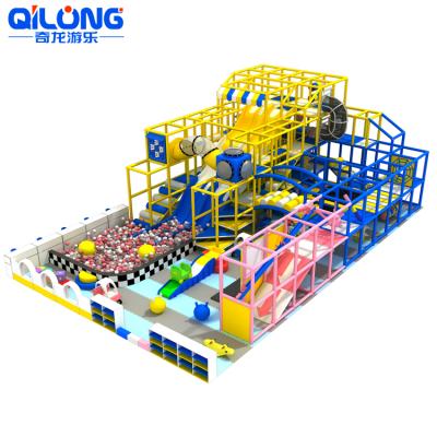 China Customized Contrasting Soft Kindergarten Games Kindergarten Steel Structure Children Playground Indoor Commercial Amusement Park for sale