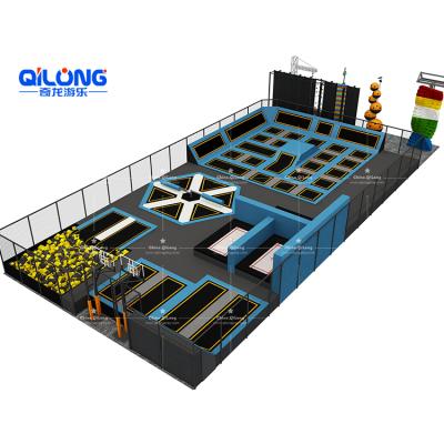 China Free designs as long as given the sizes. Hot sale kids amusement equipment awesome park indoor trampoline, indoor trampoline for kids for sale