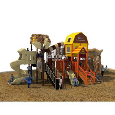 China Bring happiness and energize to imagine good quality wooden kids outdoor playground, kids outdoor playground equipment for sale