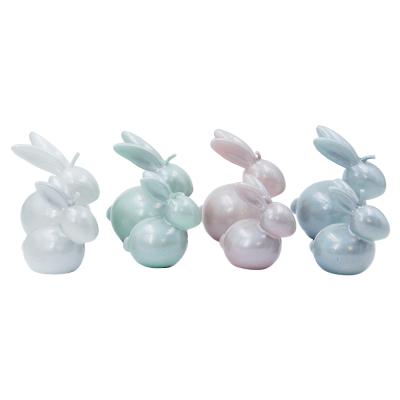 China WAX Custom Cute Handmade Bunny Candle Easter Home Decorations for sale