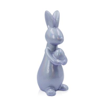 China Custom Handmade Party Bunny Easter Decorative Candle Flameless for sale