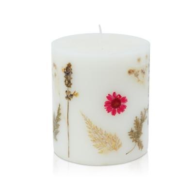 China CLASSIC Hot Selling Handmade Pillar Candle Decorations For Home for sale