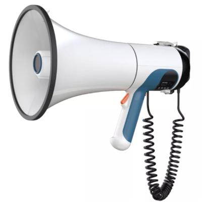 China ABS Wireless Potable White Blue Color Radio Handheld Rechargeable Megaphone for sale