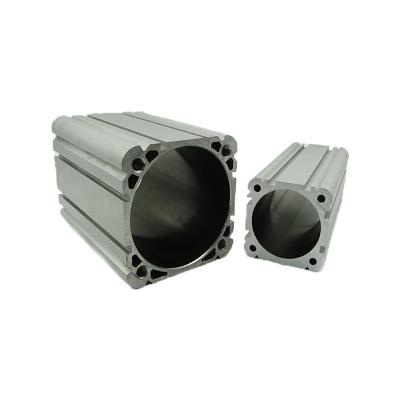 China Air Cylinder Tubes Diameter 32-100mm Diameter 32-100mm European Standard Inner Thin Aluminum Alloy Cylinder Pneumatic Tube Square for sale