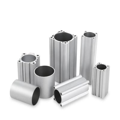 China Factory Customized Extruded Aluminum Profile For Air Cylinder Air Cylinder Anodizing Aluminum Round Tube Square for sale