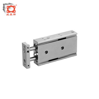 China Aluminum Alloy Cylinder Tube TN Double Piston Rod Pneumatic Cylinder Tube Impact Cylinder Pipe Square for sale