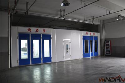 China 5.5KW Direct Drive Motor , Without Ramp Side Draft Paint Booth WD-100I for sale