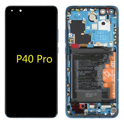 China Original Full Detalle Lcd Pantalla D'Ecran Scam For Huawei P40 Pro LCD Display With HW-P40 Pro F Frame for sale