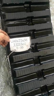 China Rubber Track 280x72x64 Construction Machinery Parts Excavator Mini Excavator Rubber Track for sale