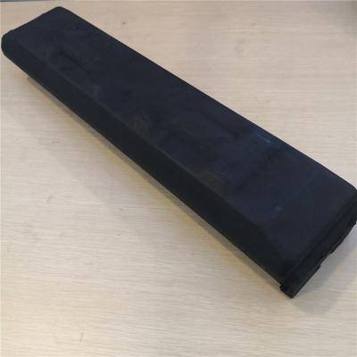 China Black Rubber Steel Clip On Roadliner Track Pads For Excavators for sale