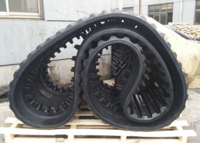 China Zwart Breedte 700 mm Dumper Rubber Track 125 mm Pitch 78 Link Te koop