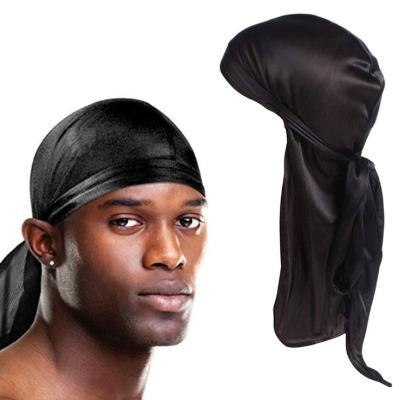 China Wholesale European Multifunctional And America Popular Custom Made Soft Satin Silky Durag Doo Rags Du Rags Durag Men for sale