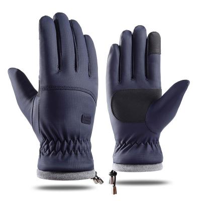 China Men Wholesale Touch Screen Thick Outdoor Ski Gloves Men's Winter Warm Sports Gloves for sale