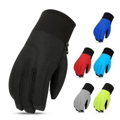 China Cycling Winter Waterproof Ski Gloves Waterproof Touch Screen Warm Polyester Men's Gloves for sale