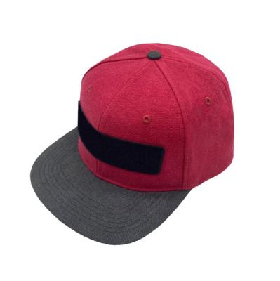 China JOINT Custom Flat Brim Sports Fashion Style DIY Snapback Velcro Hat And Velcro Letters Set for sale