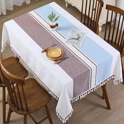 China Cheap modern embroidery restaurant waterproof tablecloth on sale for sale