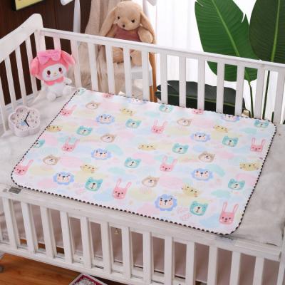 China Cotton Factory Wholesale Custom Organic Cute Printing Pad Baby Waterproof Changing Diaper Pad for sale