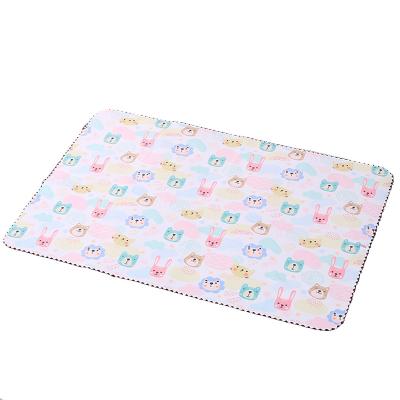 China Cotton Factory Waterproof Cotton Baby Bamboo Diaper Changing Mat Baby Portable Diaper Changing Pad For Kids 30*45cm for sale