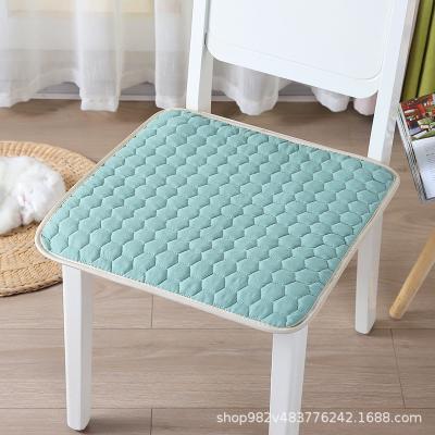 China Hotel Customized Wholesale Thickened Fabric Cotton Thread Quilted Lace Dining Chair Cushion Office Stool Floor Cushion for sale