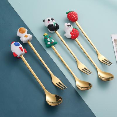 China Sustainable Flatware Cutlery Table Ware Hanging Tableware Cutlery Set Creative Gift Black Silver Gold Stainless Steel Rainbow Gift Customize OEM for sale