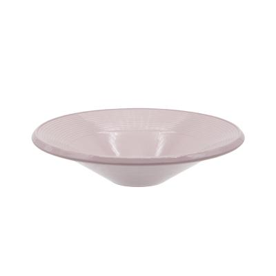 China Sustainable Nordic Style Threaded Ceramic Shallow Single Steak Dish Solid Color Dessert Disc Food Dish Western Hotel Home Dish for sale