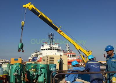 China OUCO 1T30M Hydraulic Telescopic Boom Marine Crane Pedestal Crane for sale