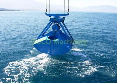 China Ouco Clamshell Grab Bucket Double Flap Shallow Sea River Dredging Rope Grab for sale